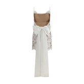 Self-Portrait White Nylon Casual Dress
